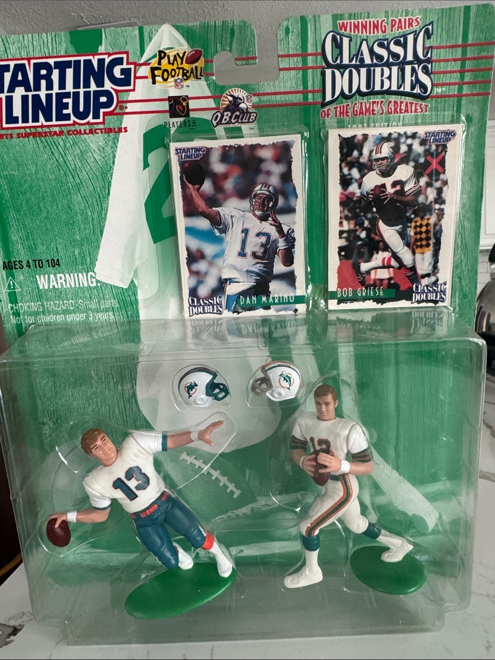 1997 NFL "Classic Doubles" Starting Lineup Dan Marino and Bob Griese